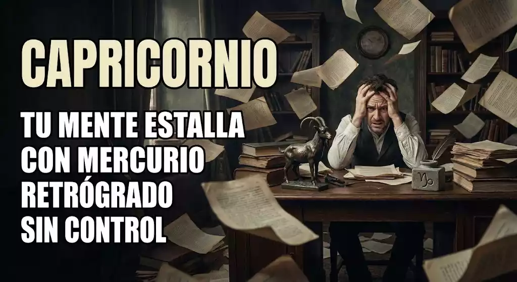 Capricornio Alerta de caos por Mercurio retrógrado este 26 de febrero.